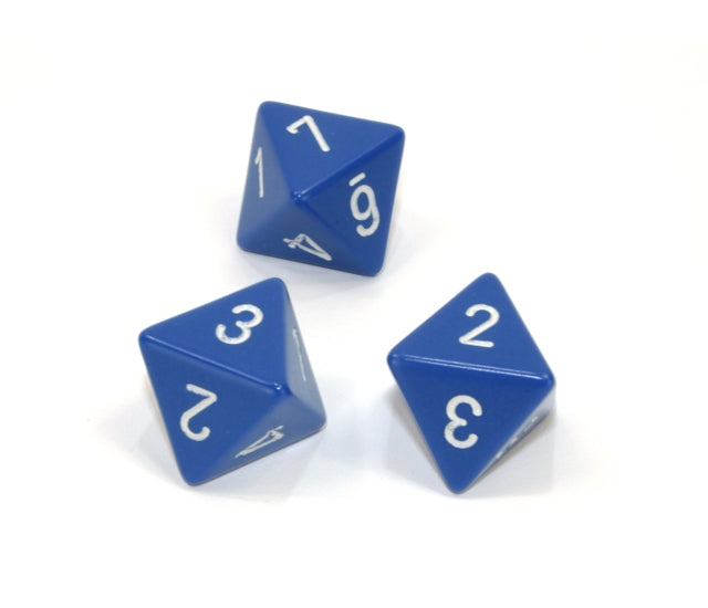 Chessex Polyhedral Dice Set: Opaque (Blue/White)