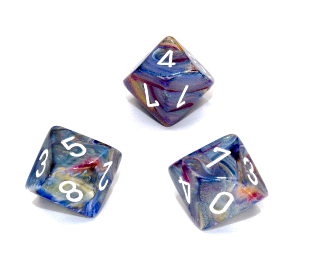 Chessex Polyhedral Dice Set: Festive (Carousel/White)