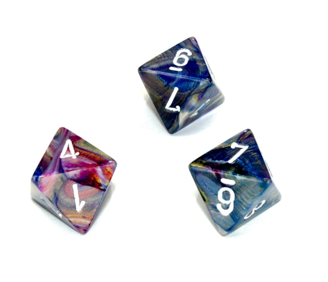 Chessex Polyhedral Dice Set: Festive (Carousel/White)