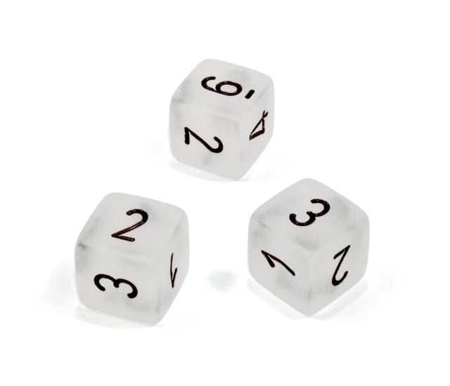Chessex Polyhedral Dice Set: Frosted (Clear/Black)
