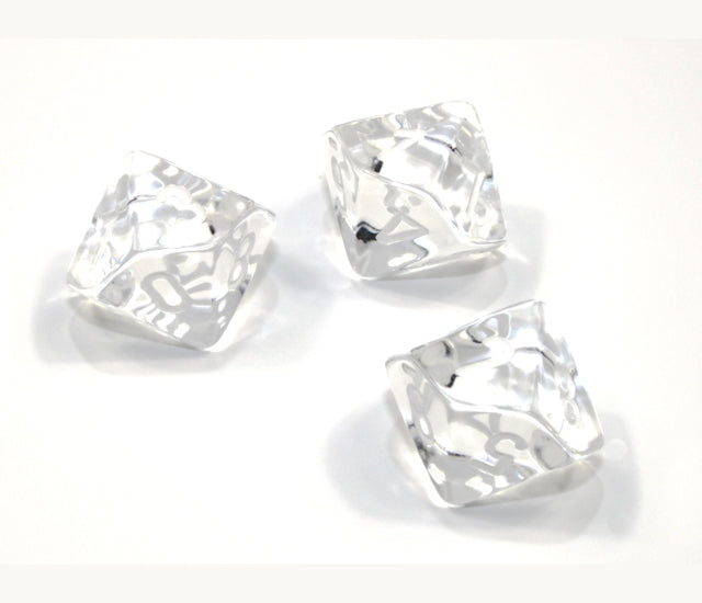 Chessex Polyhedral Dice Set: Translucent (Clear/White)