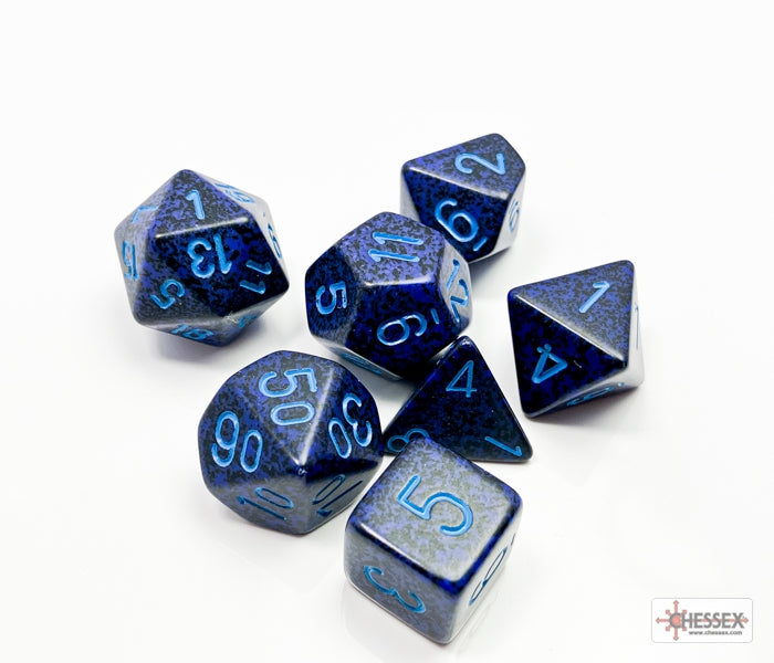 Chessex Polyhedral Dice Set: Speckled (Cobalt)