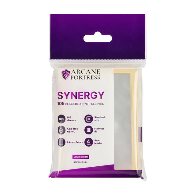 Arcane Fortress Synergy Inner Card Sleeves: Standard - Cream Dream (105ct)