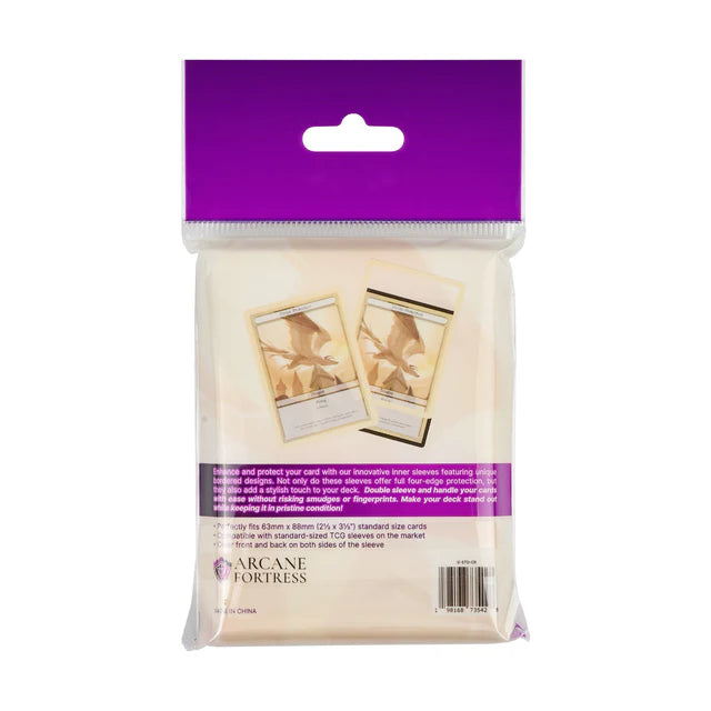Arcane Fortress Synergy Inner Card Sleeves: Standard - Cream Dream (105ct)