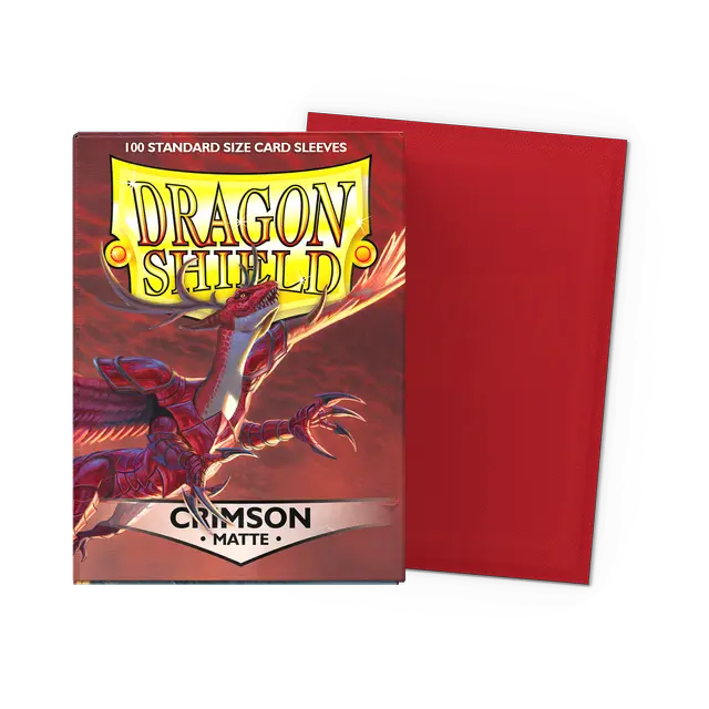 Dragon Shield Standard Matte Sleeves: Crimson (100ct.)