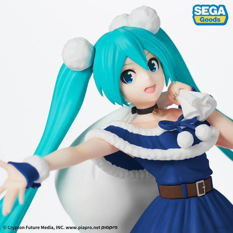 Sega: Christmas 2020 Hatsune Miku Super Premium Figure (Blue)