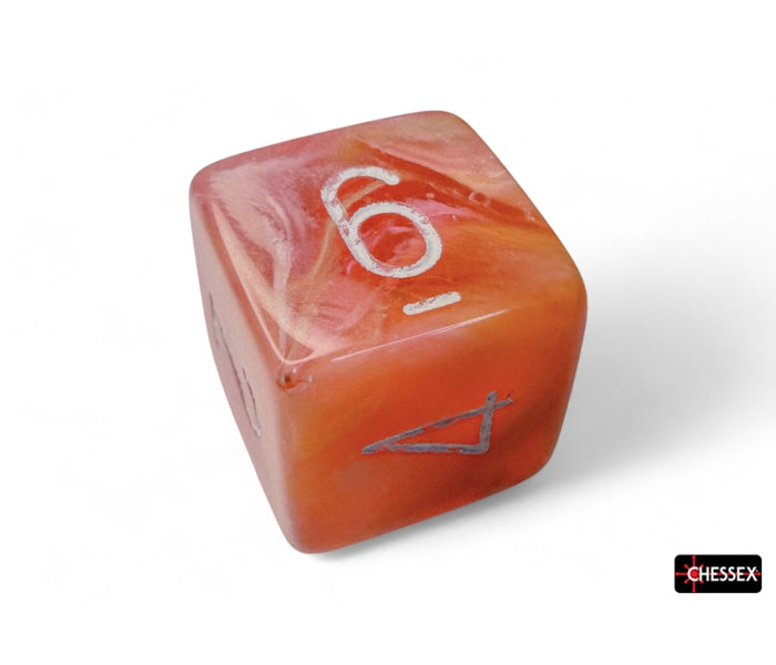 Chessex Polyhedral Dice Set: Festive Luminary (Dahlia/White)