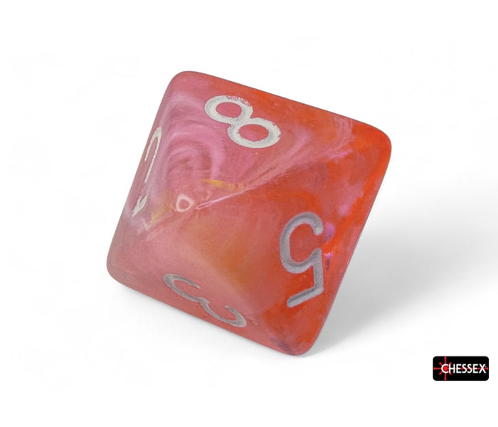 Chessex Polyhedral Dice Set: Festive Luminary (Dahlia/White)