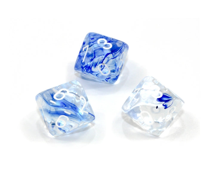 Chessex Polyhedral Dice Set: Nebula (Dark Blue/White)