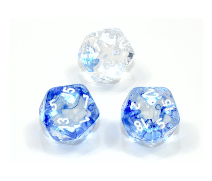 Chessex Polyhedral Dice Set: Nebula (Dark Blue/White)