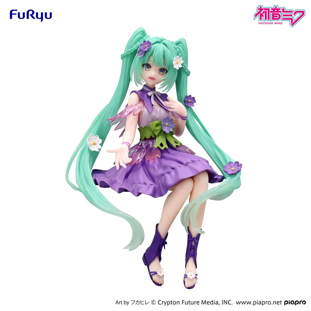FuRyu: Hatsune Miku (Flower Fairy - Cosmos Purple) Noodle Stopper Figure
