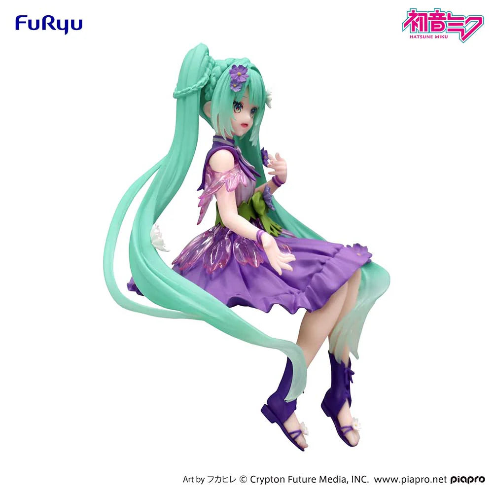 FuRyu: Hatsune Miku (Flower Fairy - Cosmos Purple) Noodle Stopper Figure