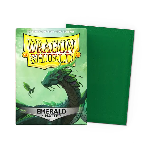 Dragon Shield Standard Matte Sleeves: Emerald (100ct.)