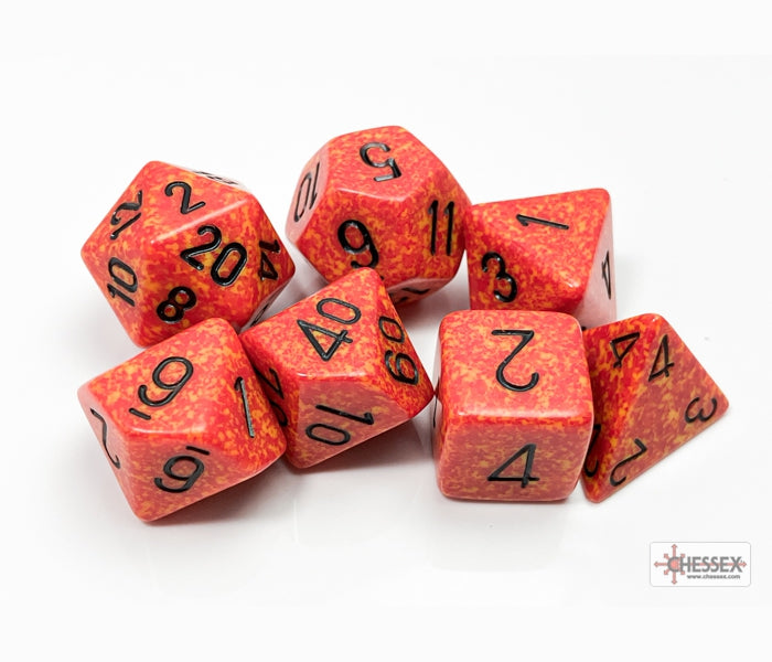 Chessex Polyhedral Dice Set: Speckled (Fire)