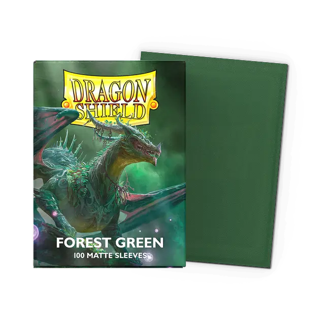 Dragon Shield Standard Matte Sleeves: Forest Green (100ct.)