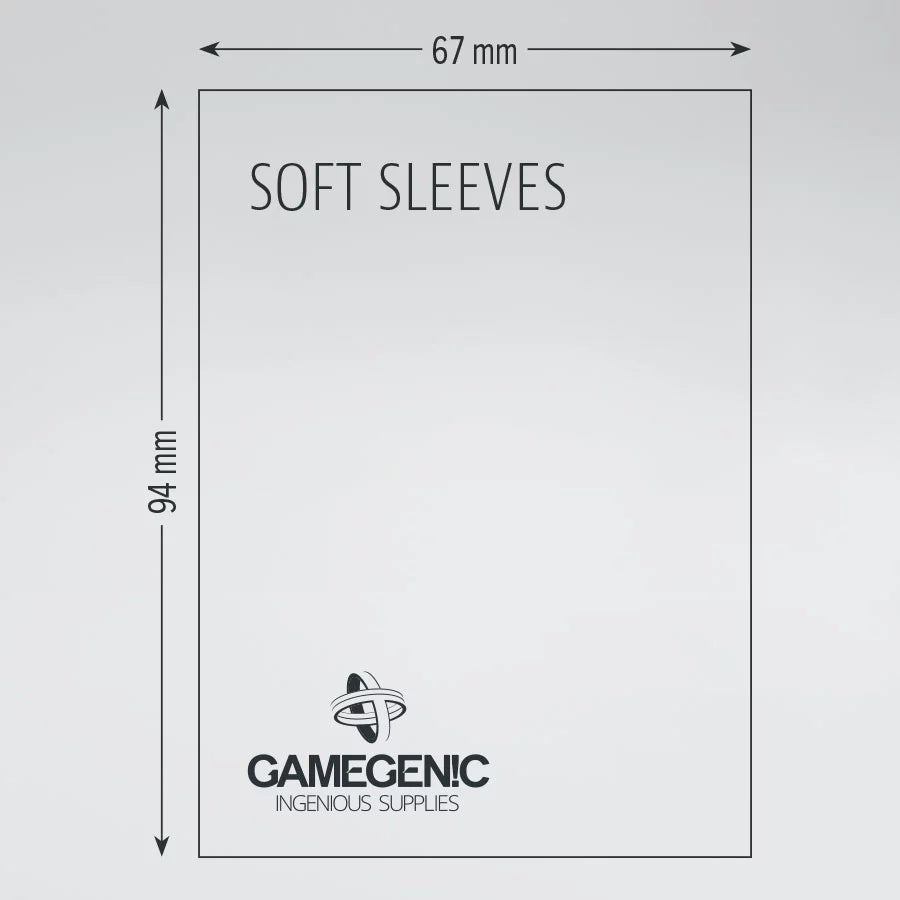 Gamegenic 100ct Standard Card Soft Sleeves