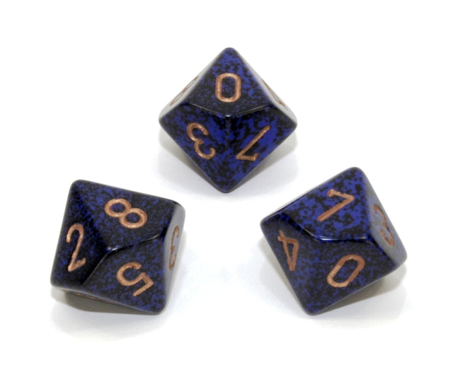 Chessex Polyhedral Dice Set: Speckled (Golden Cobalt)
