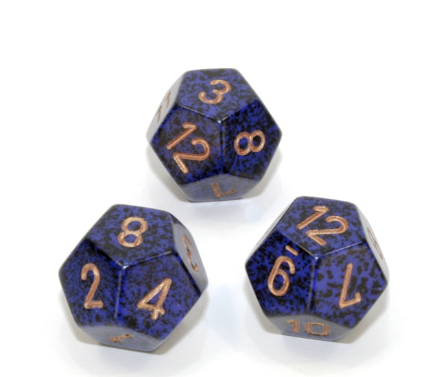Chessex Polyhedral Dice Set: Speckled (Golden Cobalt)