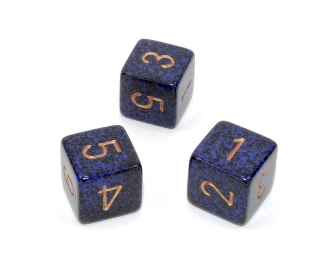 Chessex Polyhedral Dice Set: Speckled (Golden Cobalt)