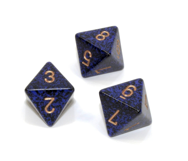 Chessex Polyhedral Dice Set: Speckled (Golden Cobalt)