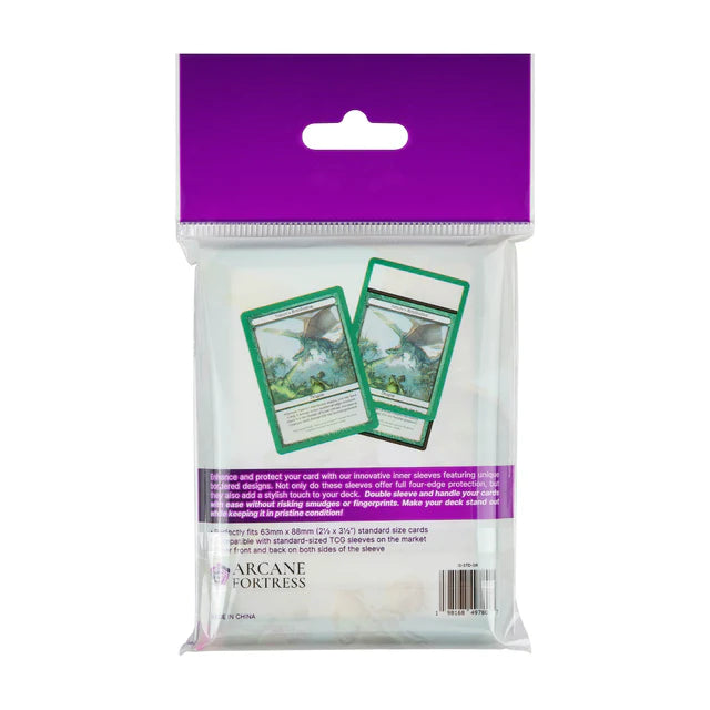 Arcane Fortress Synergy Inner Card Sleeves: Standard - Green Grove (105ct)