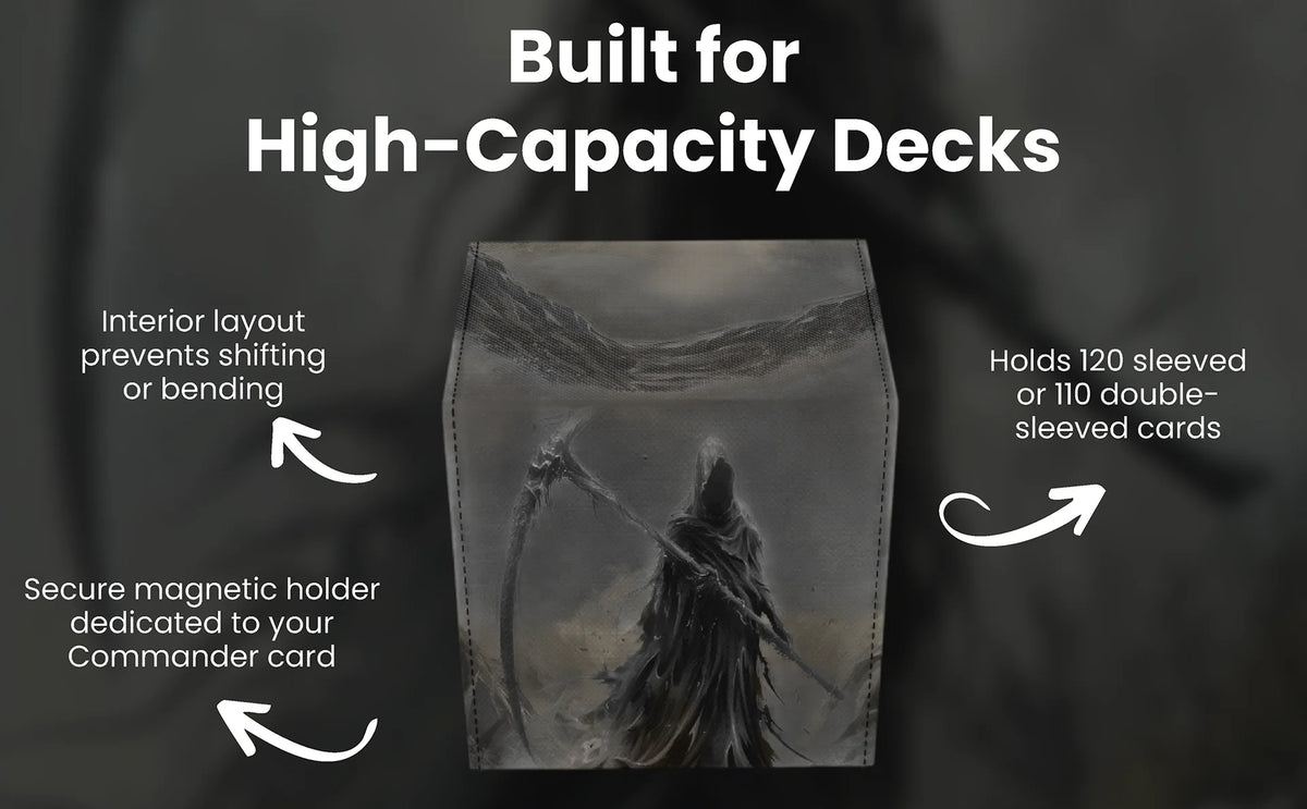 Realm Guard Windowed Deck Box: Grim Reaper