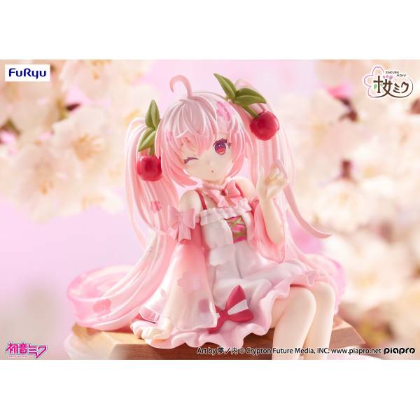 FuRyu: Hatsune Miku (Sakura Miku 2025 Wink) Noodle Stopper Figure