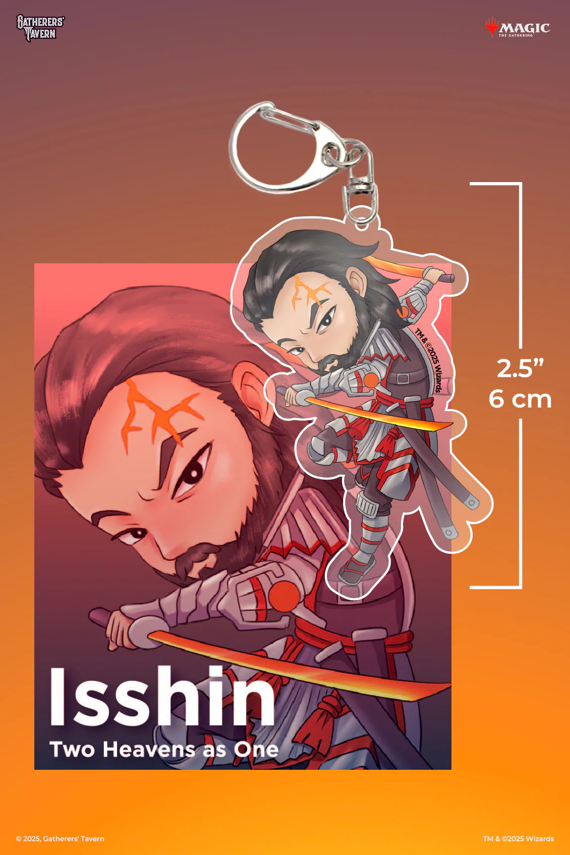 Gatherer's Tavern Keychain - Isshin, Two Heavens As One
