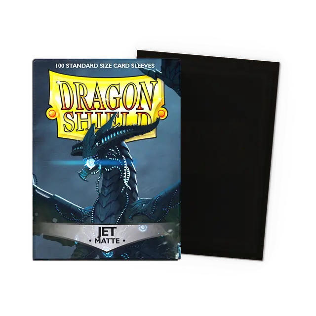 Dragon Shield Standard Matte Sleeves: Jet (100ct.)