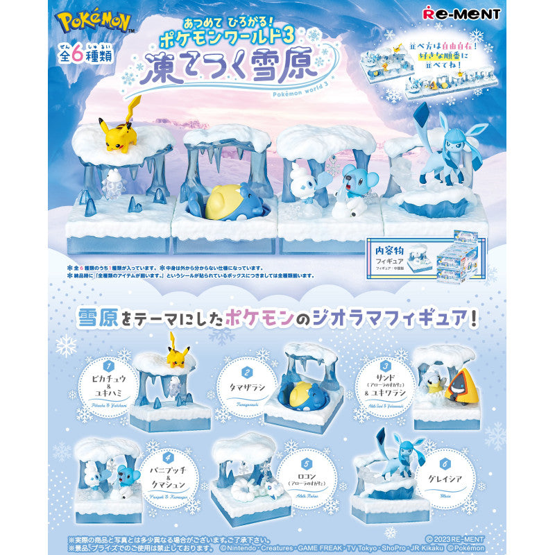 Re-Ment Pokémon Blind Box: Collect and Expand! Pokemon World 3 Frozen Snow Field