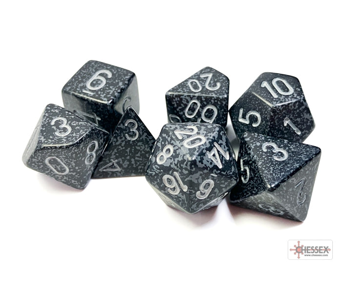 Chessex Polyhedral Dice Set: Speckled (Ninja)