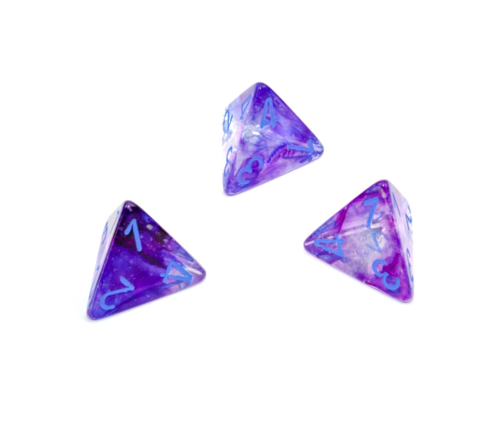 Chessex Polyhedral Dice Set: Nebula Luminary (Nocturnal/Blue)
