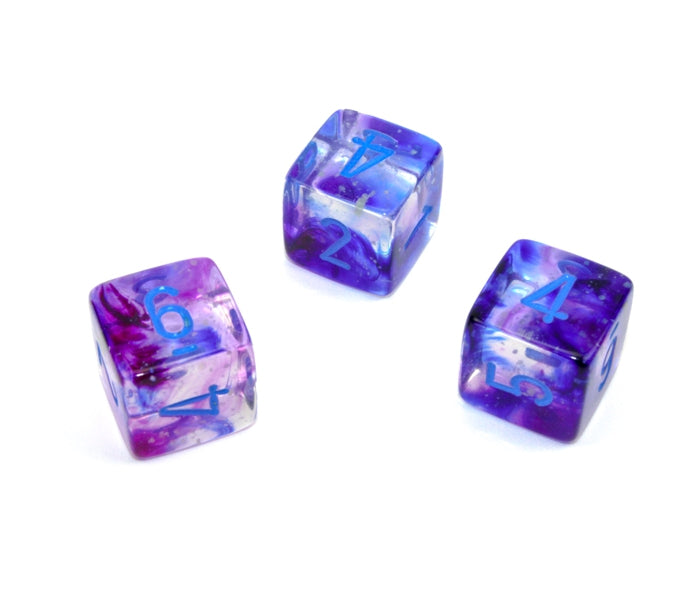 Chessex Polyhedral Dice Set: Nebula Luminary (Nocturnal/Blue)
