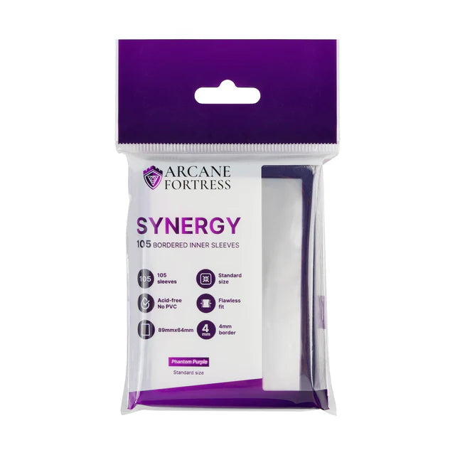 Arcane Fortress Synergy Inner Card Sleeves: Standard - Phantom Purple (105ct)