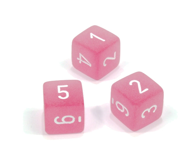 Chessex Polyhedral Dice Set: Frosted (Pink/White)
