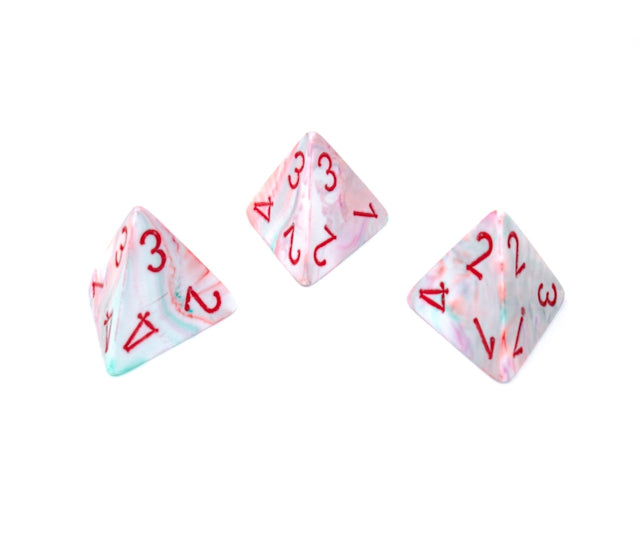 Chessex Polyhedral Dice Set: Festive (Pop Art/Red)