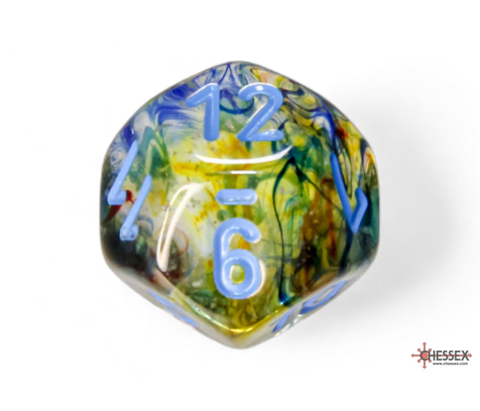 Chessex Polyhedral Dice Set: Nebula Luminary (Primary/Blue)