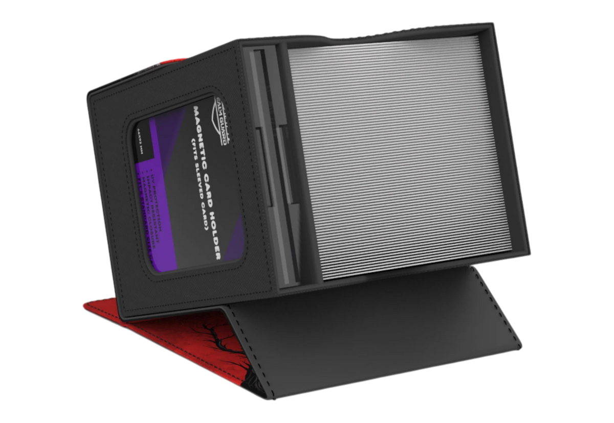 Realm Guard Windowed Deck Box: Red Necromancer