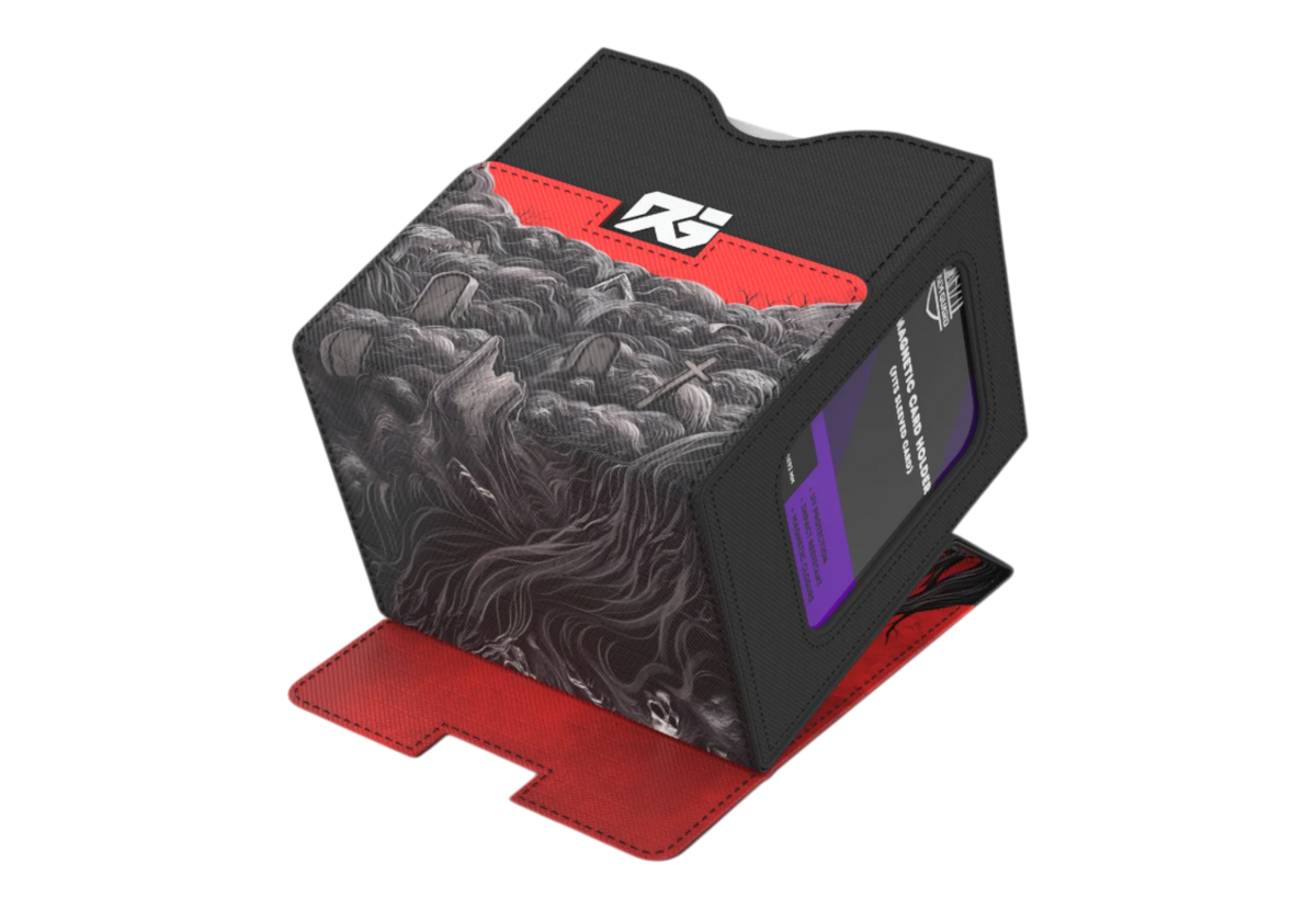 Realm Guard Windowed Deck Box: Red Necromancer
