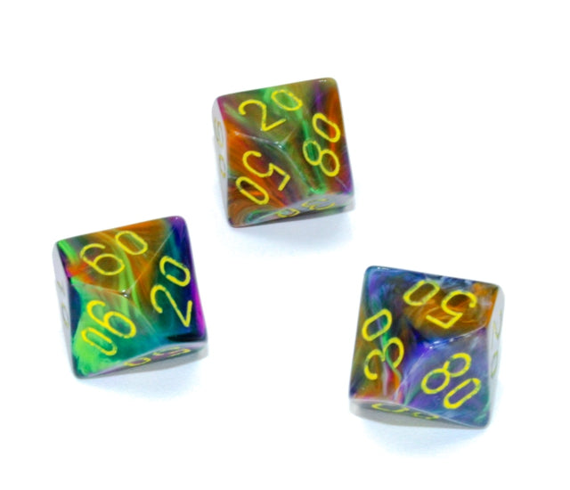 Chessex Polyhedral Dice Set: Festive (Rio/Yellow)