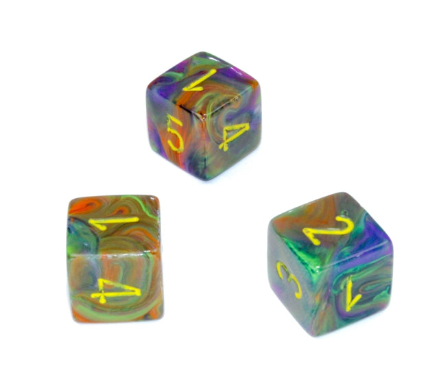 Chessex Polyhedral Dice Set: Festive (Rio/Yellow)