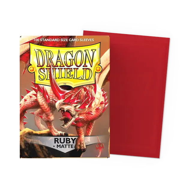 Dragon Shield Standard Matte Sleeves: Ruby (100ct.)
