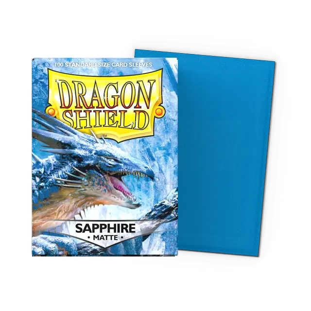 Dragon Shield Standard Matte Sleeves: Sapphire (100ct.)