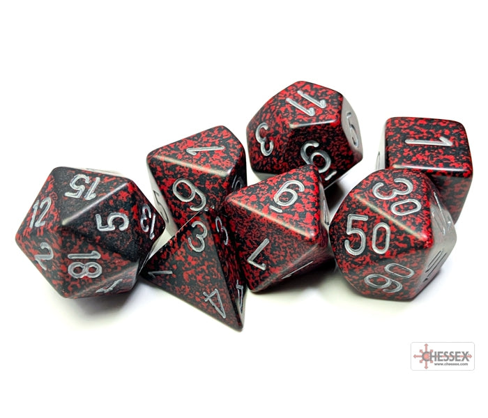 Chessex Polyhedral Dice Set: Speckled (Silver Volcano)