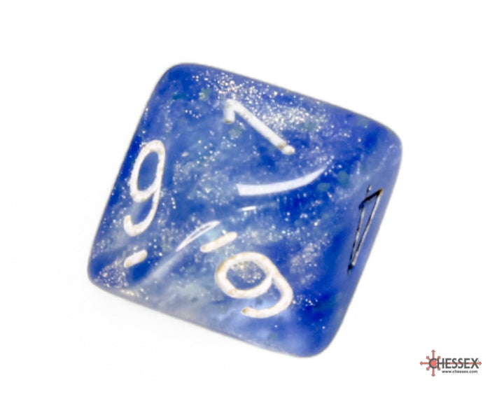 Chessex Polyhedral Dice Set: Borealis Luminary (Sky Blue/White)