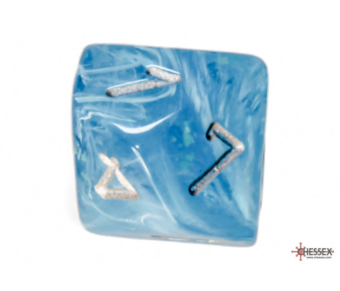 Chessex Polyhedral Dice Set: Luminary (Sky/Silver)