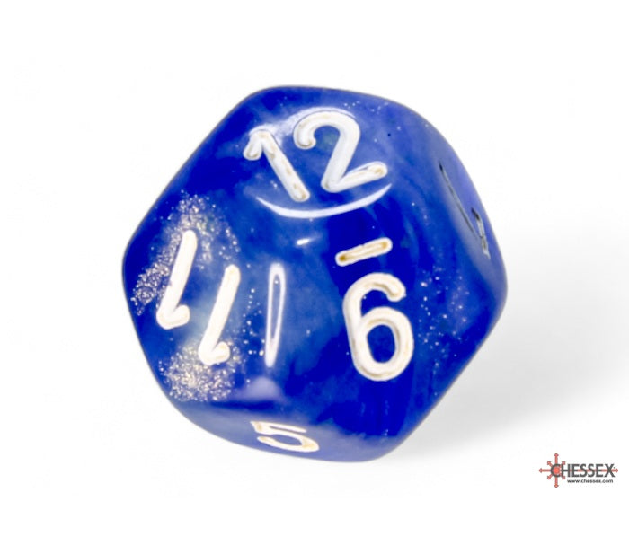 Chessex Polyhedral Dice Set: Borealis Luminary (Sky Blue/White)
