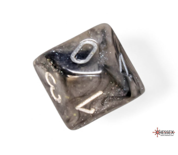 Chessex Polyhedral Dice Set: Borealis Luminary (Light Smoke/Silver)