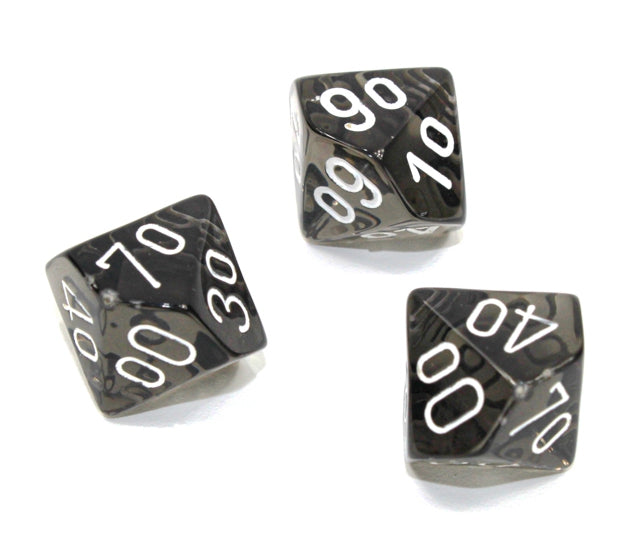 Chessex Polyhedral Dice Set: Translucent (Smoke/White)