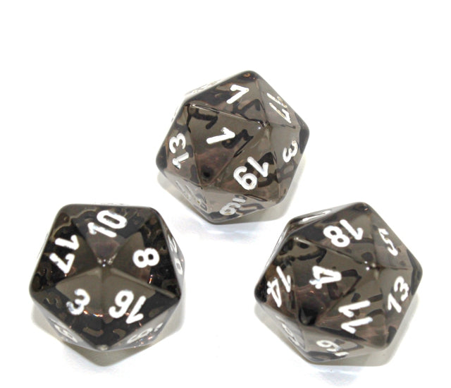 Chessex Polyhedral Dice Set: Translucent (Smoke/White)